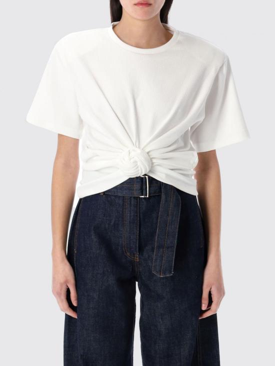 25FW 마그다뷰트림 반팔 티셔츠 181425 CREAM Yellow Cream