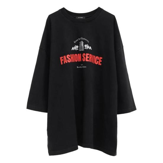 25FW 윌리 차바리아 반팔 티셔츠 WCJSY0143 001 BLACK