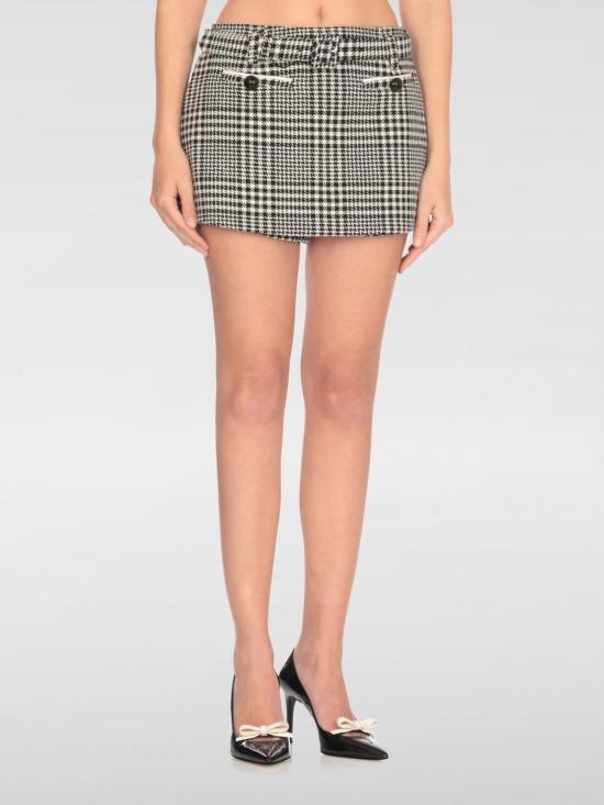 25FW 셀프 포트레이트 숏팬츠 PF25111SKBW BLACK AND WHIT Black