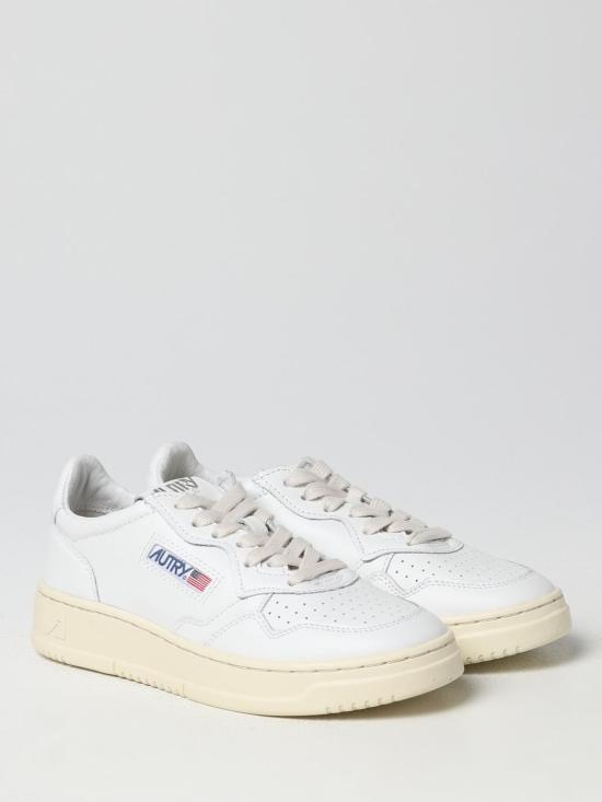 26SS 오트리 메달리스트 로우 레더 스니커즈 AULWLL15 White - AUTRY