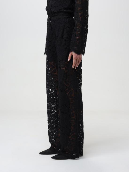 25FW 돌체앤가바나 스트레이트 팬츠 FTCPTTFLRE1 N0000 Black - DOLCE & GABBANA