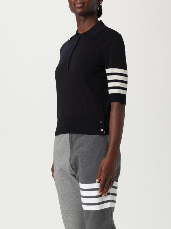 25FW 톰브라운 폴로 티셔츠 FKP053AY1014 415 Blue - THOM BROWNE