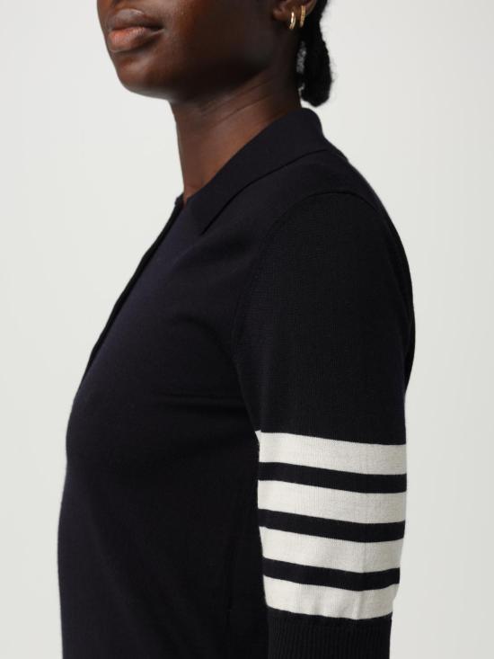 25FW 톰브라운 폴로 티셔츠 FKP053AY1014 415 Blue - THOM BROWNE