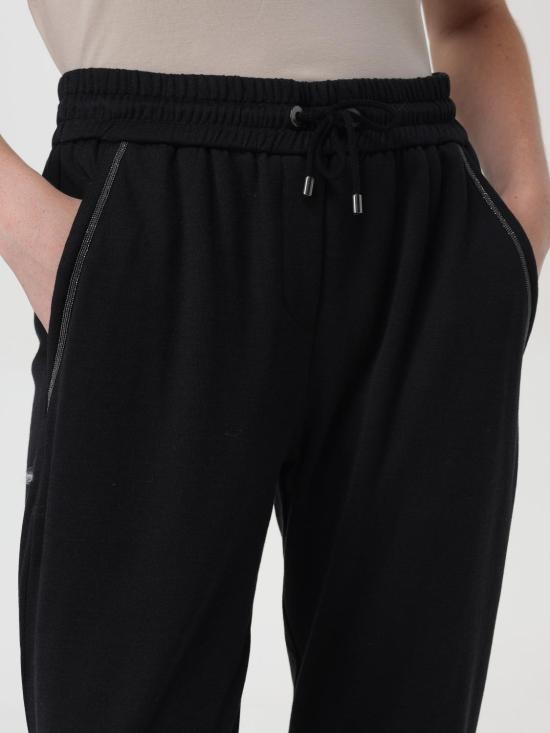 25FW 브루넬로 쿠치넬리 스트레이트 팬츠 MP828SB899 C9185 Black - BRUNELLO CUCINELLI