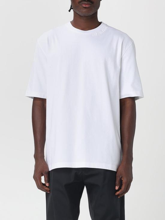 25FW 마르니 반팔 티셔츠 HUMU0287X0UTC406 00W01 White