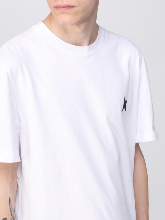 25FW 골든구스 반팔 티셔츠 GMP01220P00059310364 White - GOLDEN GOOSE