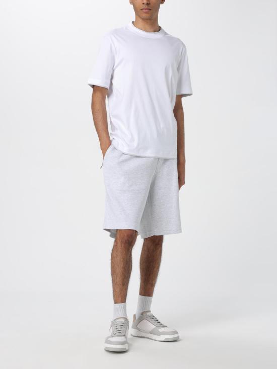 25FW 브루넬로 쿠치넬리 자수 로고 티셔츠 M0B137427 CW787 White - BRUNELLO CUCINELLI
