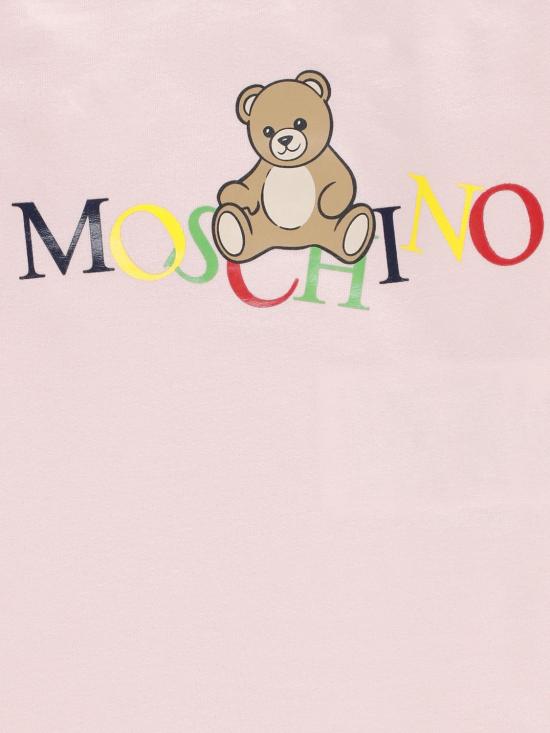 25FW [키즈] 모스키노 티셔츠 MWO00RLAA10 50209 Pink - MOSCHINO