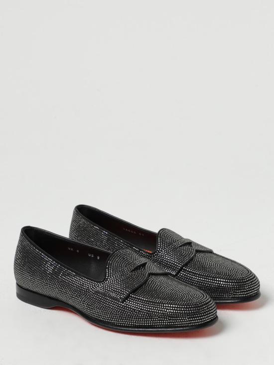 25FW 산토니 로퍼 MCAN18655LA1F CYMN01 Black - SANTONI