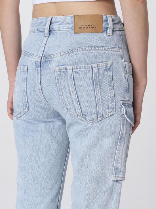 25FW 이자벨마랑 데님 팬츠 PA0048FAA1H231 30LU Gnawed Blue - ISABEL MARANT
