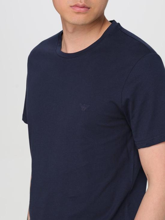 25FW 엠포리오 아르마니 반팔 티셔츠 EM000377AF14210 UB102 Blue - EMPORIO ARMANI