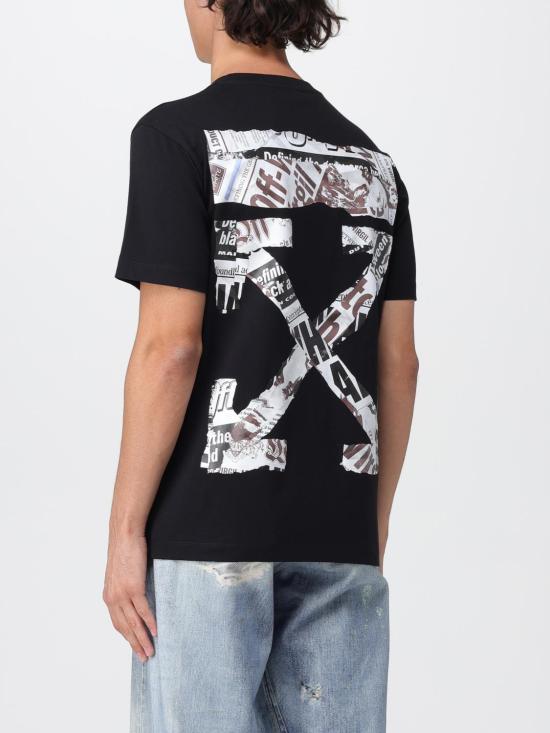 25FW 오프화이트 반팔 티셔츠 OMAA027F25JER005 1001 Black - OFF WHITE