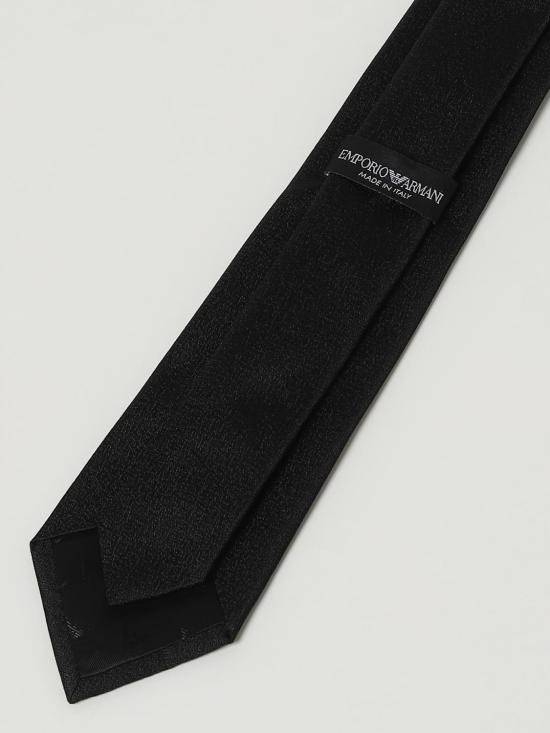 25FW 엠포리오 아르마니 넥타이 EM001346TE13727 UC001 Black - EMPORIO ARMANI
