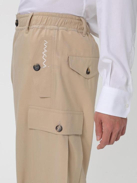 25FW 마르니 스트레이트 팬츠 PUMU0247S1UTP771 00W25 Brown - MARNI