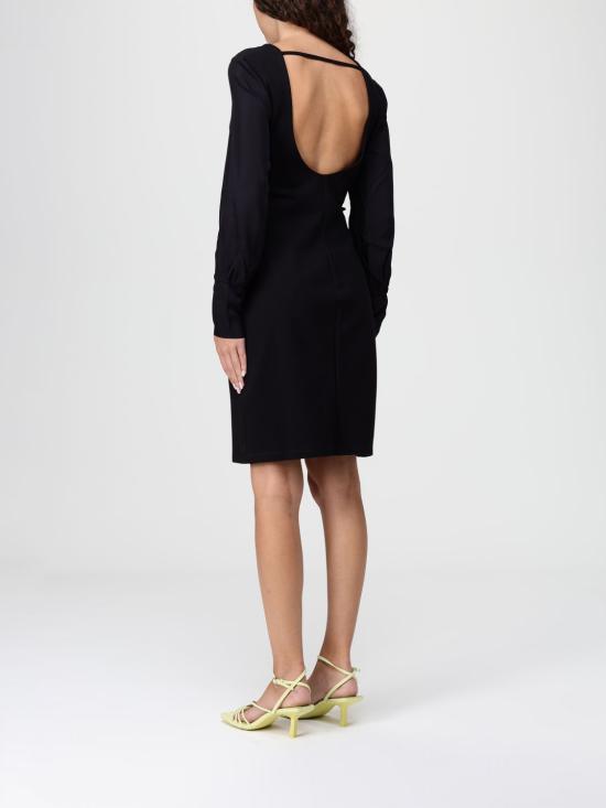 25FW 알마니 롱 원피스 XW000756AF16136 UC001 Black - ARMANI