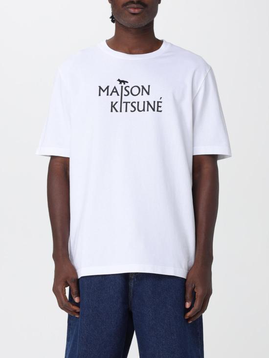 25FW 메종키츠네 폭스 헤드 컴포트 티셔츠 PM00108KJ7025 P100 White