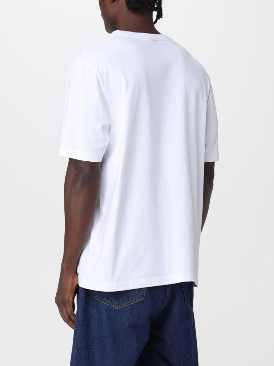 25FW 메종키츠네 폭스 헤드 컴포트 티셔츠 PM00108KJ7025 P100 White - MAISON KITSUNE