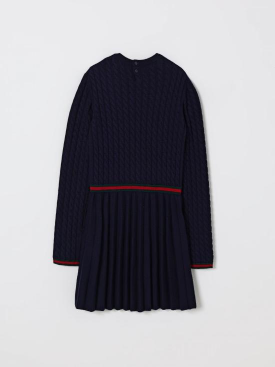 25FW [키즈] 구찌 원피스 828450XKEZ4 4180 Navy - GUCCI