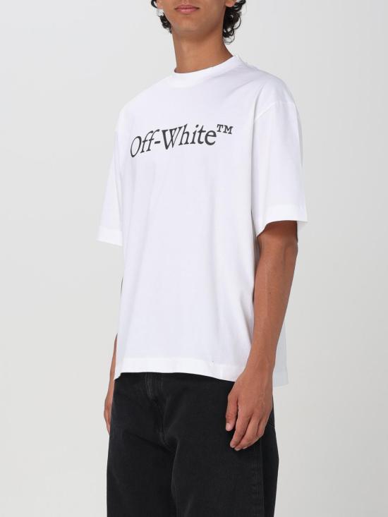 25FW 오프화이트 반팔 티셔츠 OMAA120C99JER0080110 White - OFF WHITE