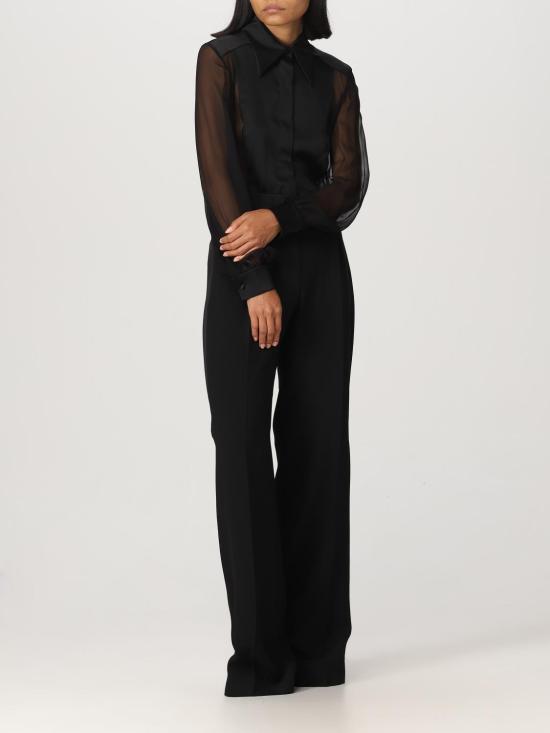 25FW 알베르타 페레티 스트레이트 팬츠 03266618 555 Black - ALBERTA FERRETTI