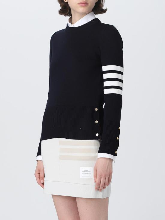 25FW 톰브라운 스웨터 FKA239A00014 415 Blue - THOM BROWNE