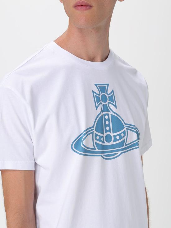 25FW 비비안웨스트우드 반팔 티셔츠 3G010048J001M A401 White - VIVIENNE WESTWOOD