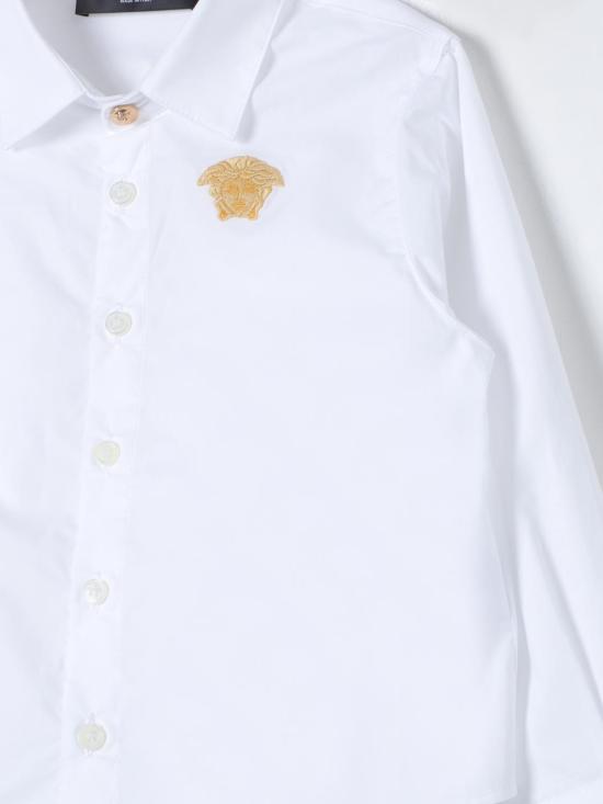 25FW [키즈] 베르사체 셔츠 10139831A09715 2W110 White - VERSACE