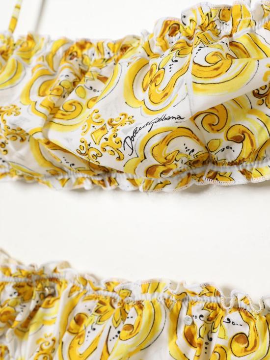 25FW [키즈] 돌체앤가바나 스윔팬츠 L5J852ON00X H03TN Yellow - DOLCE & GABBANA