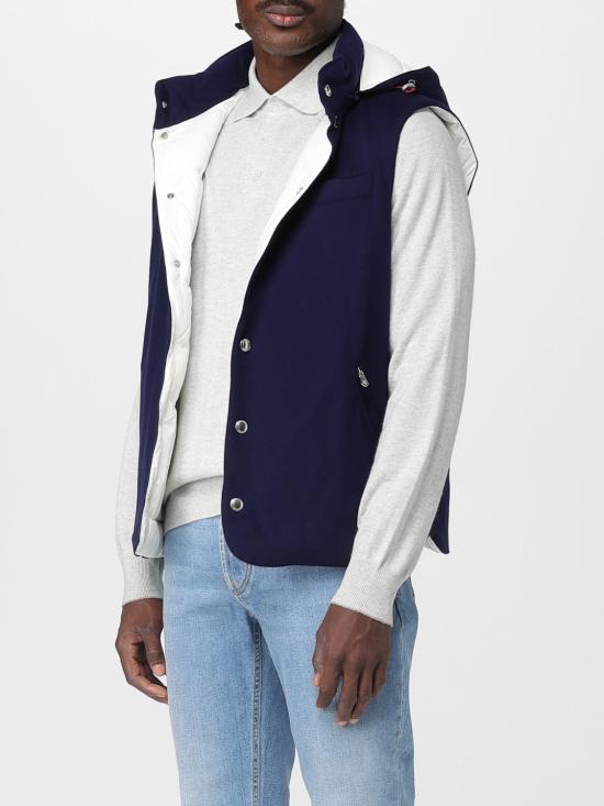 25FW 브루넬로 쿠치넬리 베스트 MM4701775 CXZ60 Blue - BRUNELLO CUCINELLI