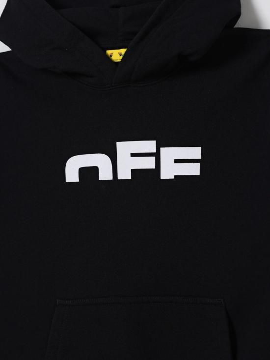 25FW [키즈] 오프화이트 풀오버 OBBB001F25FLE001 1001 Black - OFF WHITE