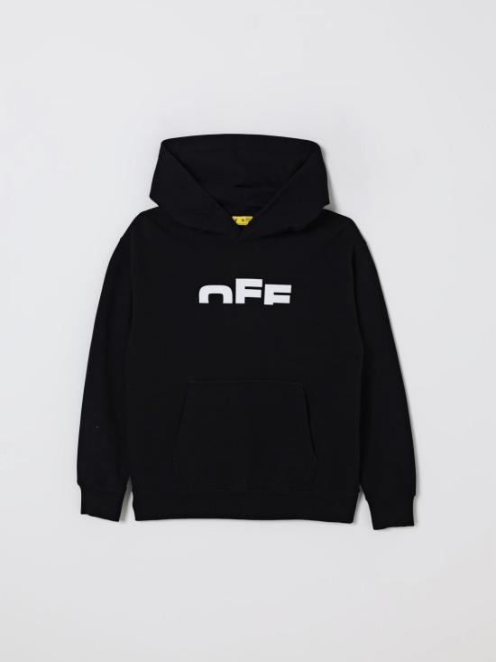 25FW [키즈] 오프화이트 풀오버 OBBB001F25FLE001 1001 Black