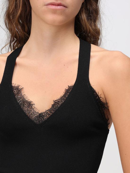 25FW 리우조 민소매 티셔츠 CF5160MS46M 22222 Black - LIU JO