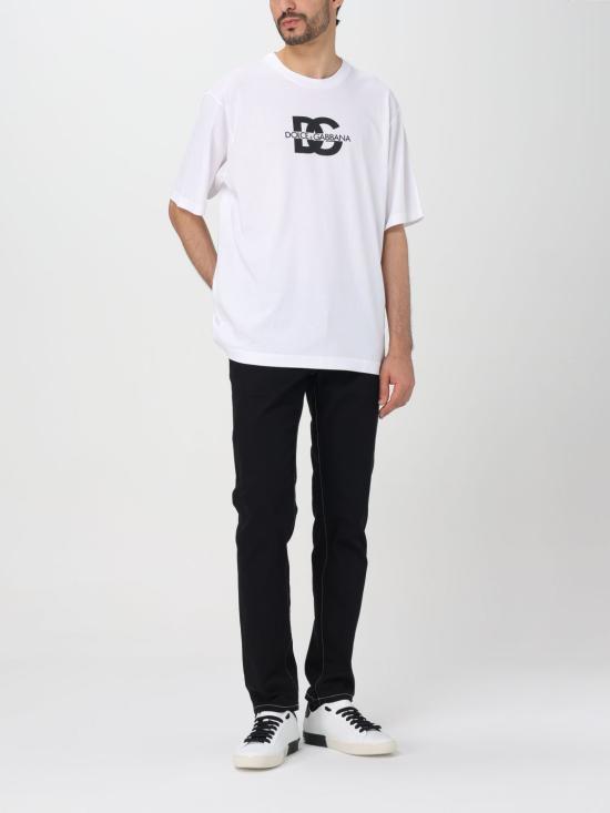 25FW 돌체앤가바나 반팔 티셔츠 G8PN9TG7M1C W0800 White - DOLCE & GABBANA