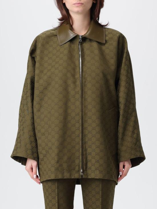 25FW 구찌 GG 캔버스 자켓 826626Z8B1O 3602 Green