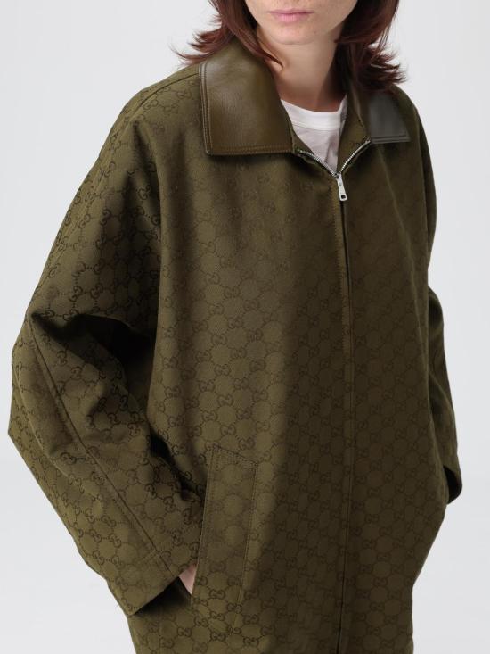 25FW 구찌 GG 캔버스 자켓 826626Z8B1O 3602 Green - GUCCI