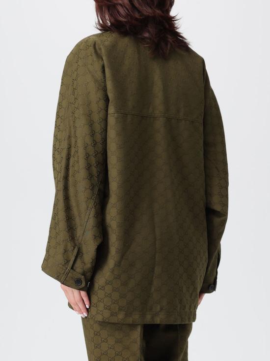 25FW 구찌 GG 캔버스 자켓 826626Z8B1O 3602 Green - GUCCI