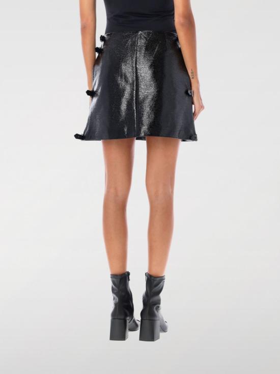 25FW 쿠레쥬 미디 스커트 324CJU187VY0015 9999 Black - COURREGES