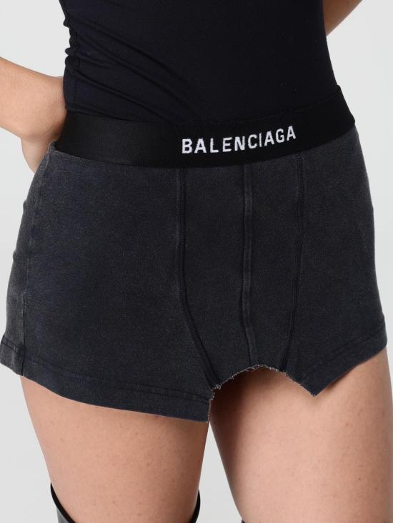 25FW 발렌시아가 숏 스커트 839695TSVZ1 1041 Black - BALENCIAGA