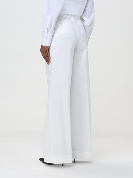 25FW 돌체앤가바나 스트레이트 팬츠 FTC0VTFUFJR W0001 White - DOLCE & GABBANA
