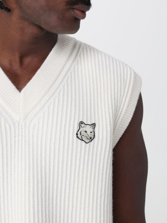 25FW 메종키츠네 베스트 PM00810KT1149 P700 Ecru - MAISON KITSUNE