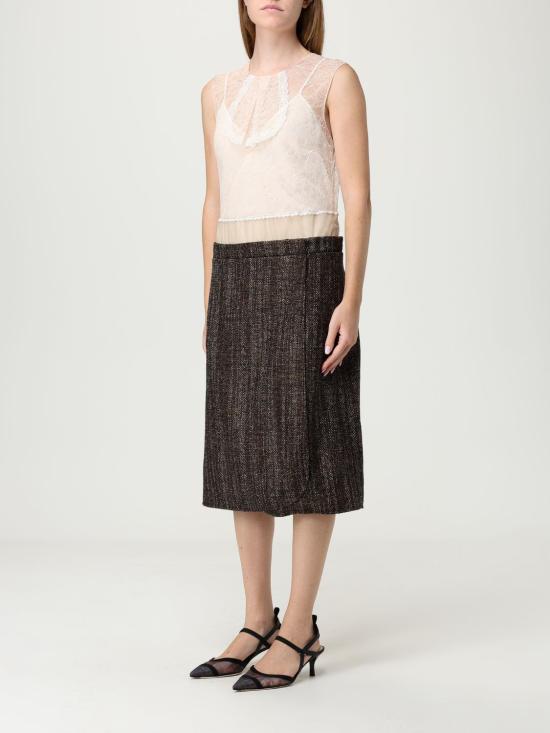 25FW 펜디 롱 원피스 FDD425AVJA F1M2A Rust - FENDI