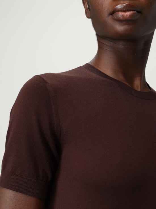 25FW 생로랑 울 티셔츠 스웨터 841336Y76TC 2017 Brown - SAINT LAURENT