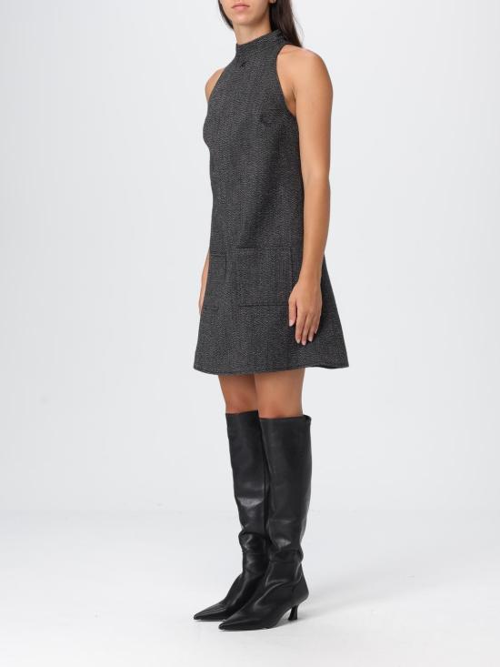 25FW 쿠레쥬 롱 원피스 325CRO671WO0144 9901 Black - COURREGES