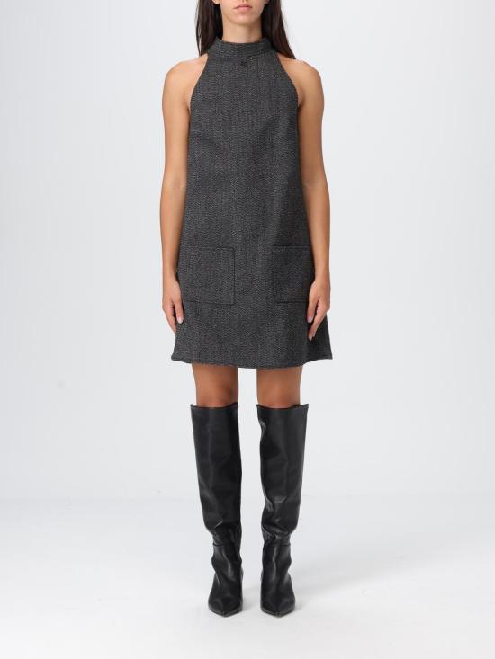 25FW 쿠레쥬 롱 원피스 325CRO671WO0144 9901 Black