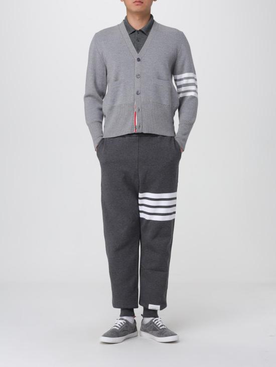 25FW 톰브라운 클래식 루프백 엔지니어드 4바 스웨트팬츠  MJQ008H025 025 Grey - THOM BROWNE
