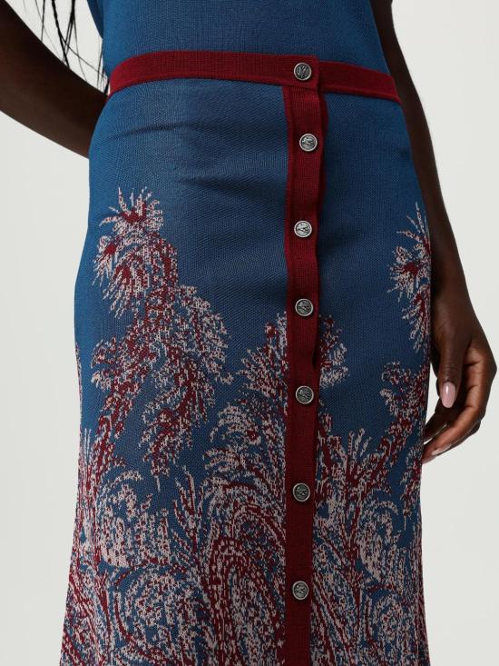 25FW 에트로 롱 스커트 WRKB0050AQ167 X0883 Violet - ETRO