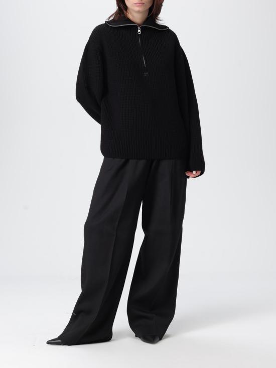 25FW 쿠레쥬 스웨터 325MPU243TFI0036 9999 Black - COURREGES