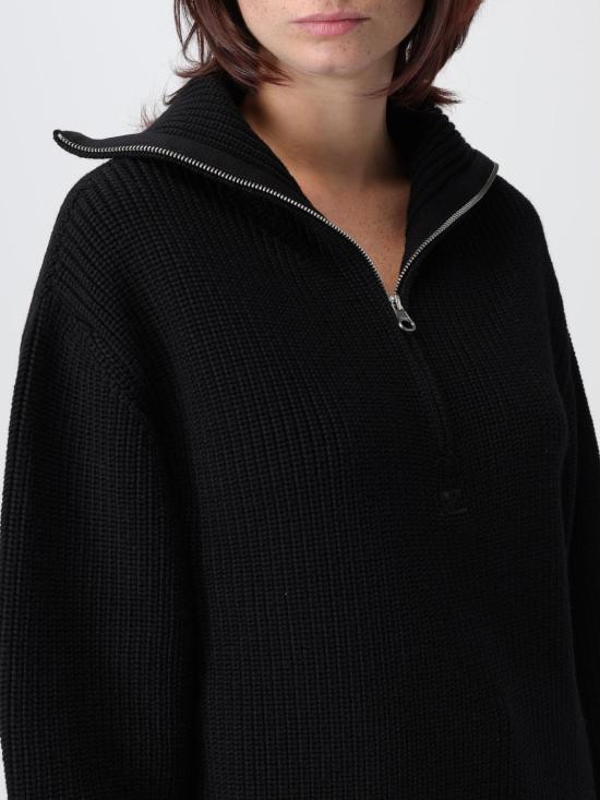 25FW 쿠레쥬 스웨터 325MPU243TFI0036 9999 Black - COURREGES