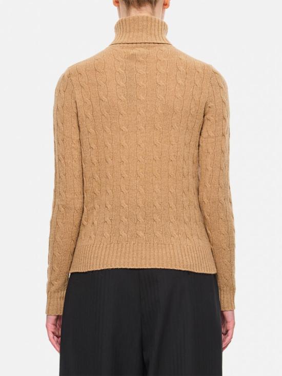 25FW 폴로 랄프로렌 울 캐시미어 케이블 니트 터틀넥 211888686 006 Camel - POLO RALPH LAUREN