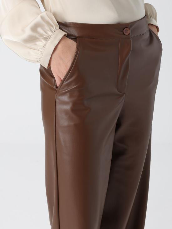 25FW 하니타 스트레이트 팬츠 H P1610 4413 COGNAC Leather - HANITA